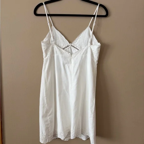 Zara White Lace Trim Dress - Picture 2 of 3